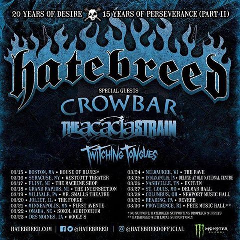 HATEBREED Plan New Leg Of Album Anniversaries Celebration w/ US Tour ...