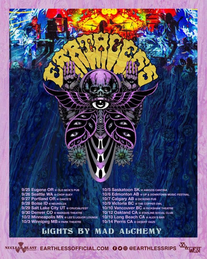 EARTHLESS Announce Fall North American Headlining Tour; ProShot Entire